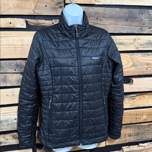 Women's Patagonia Black Nano Puff Puffer Jacket Size Small - Picture 2 of 8